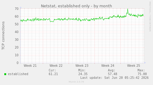 Netstat, established only