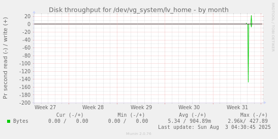 Disk throughput for /dev/vg_system/lv_home